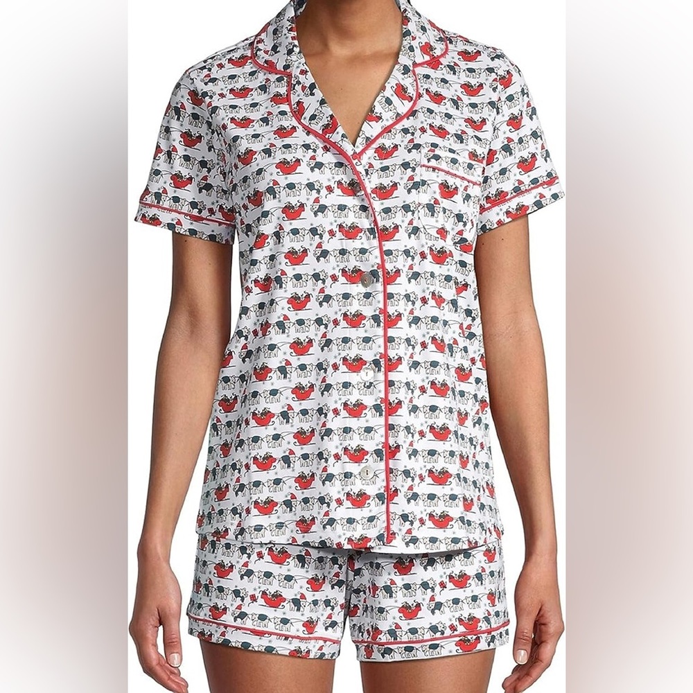 ROLLER RABBIT HOLLY JOLLY CHRISTMAS PAJAMA SET SIZE MEDIUM NEW